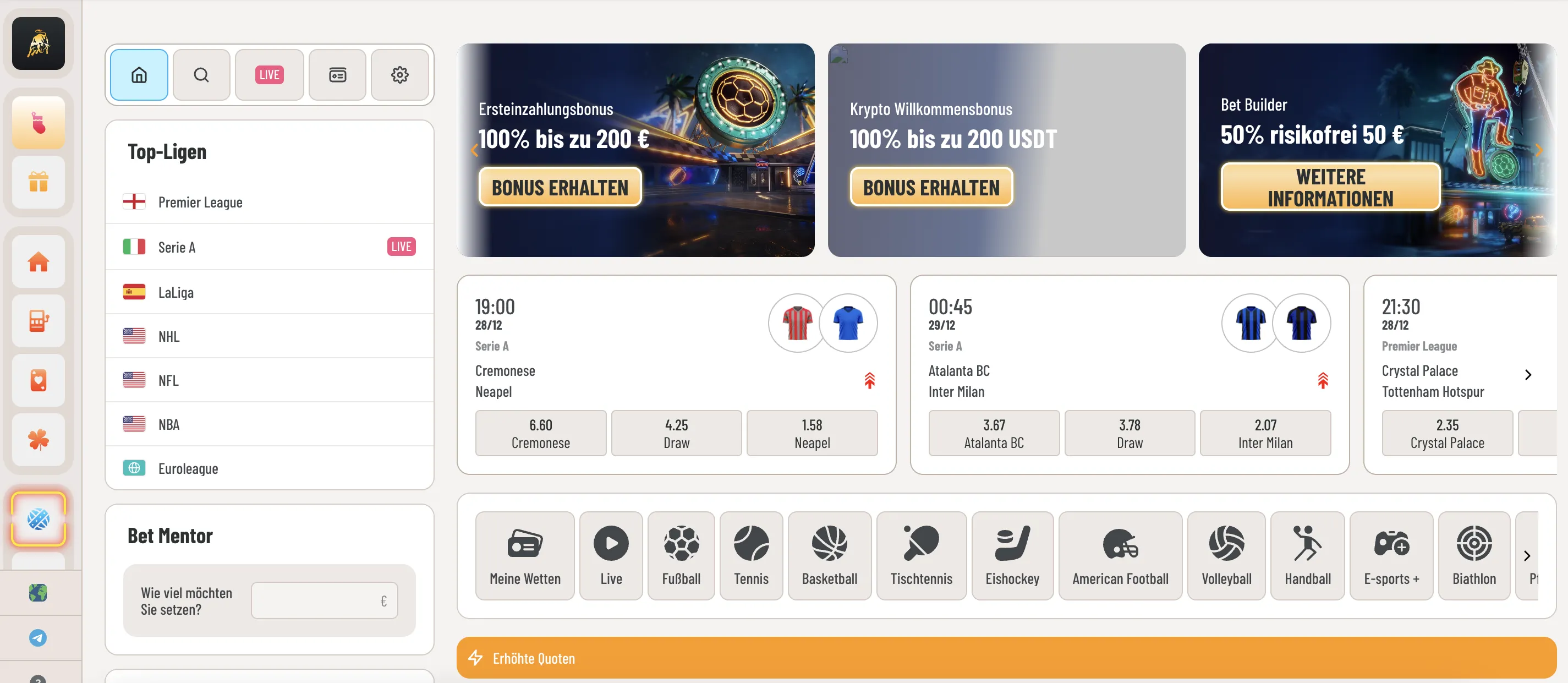 Spielvielfalt, die überwältigt – Das Angebot im Überblick Spielvielfalt, die überwältigt – Das Angebot im Überblick